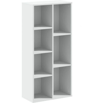 Bibliothèque blanche vidaXL 50x25x105 cm Bois d'ingénierie - Étagère - Publicité Bibliothèque blanche vidaXL 50x25x105 cm Bois d'ingénierie - Étagère - Publicité