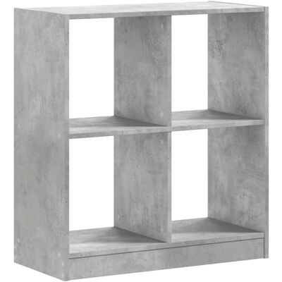 vidaXL 852810 Betongraues Bücherregal - Stauraum für Wohnzimmer vidaXL 852810 Betongraues Bücherregal - Stauraum für Wohnzimmer
