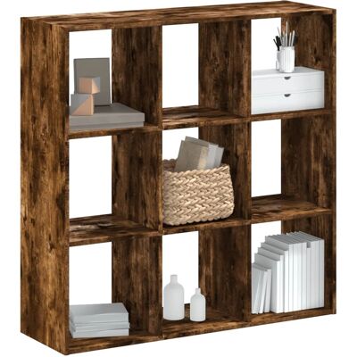 vidaXL Räuchereiche 102x32x102 cm Bücherregal - Aufbewahrungsmöbel vidaXL Räuchereiche 102x32x102 cm Bücherregal - Aufbewahrungsmöbel