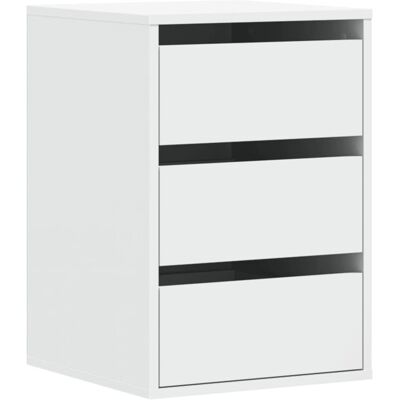 vidaXL Eckkommode Weiß 40x41x58 cm Spanplatte - Corner Chest of Drawers vidaXL Eckkommode Weiß 40x41x58 cm Spanplatte - Corner Chest of Drawers