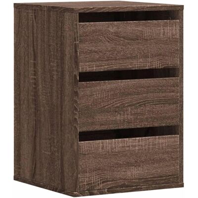 vidaXL Eckschublade aus Eiche Braun - Stauraum, 40x41x58 cm vidaXL Eckschublade aus Eiche Braun - Stauraum, 40x41x58 cm