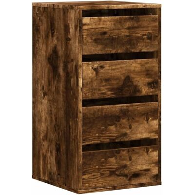 vidaXL Eck-Kastenschrank aus Rauch Eiche - Ecke Aufbewahrung vidaXL Eck-Kastenschrank aus Rauch Eiche - Ecke Aufbewahrung