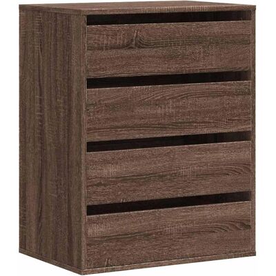 vidaXL Brown Oak Corner Chest of Drawers - Storage Furniture vidaXL Brown Oak Corner Chest of Drawers - Storage Furniture
