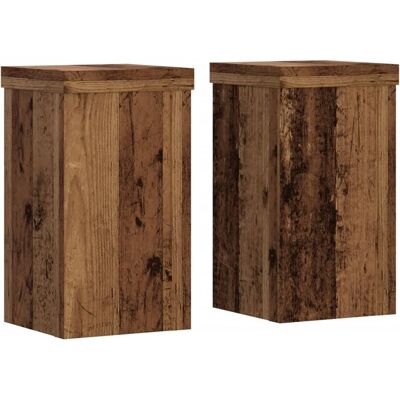 vidaXL Pflanzständer Set aus altem Holz - 10x10x18 cm vidaXL Pflanzständer Set aus altem Holz - 10x10x18 cm
