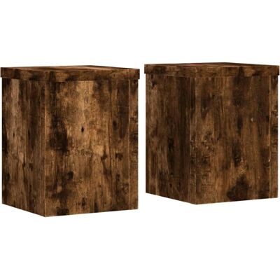 Support pour plantes vidaXL Chêne fumé 15x15x20 cm - Type de plante Support pour plantes vidaXL Chêne fumé 15x15x20 cm - Type de plante