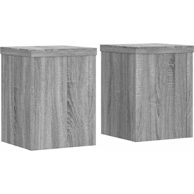 vidaXL Grauer Sonoma Pflanzenständer - 2 Stück, 15x15x20 cm vidaXL Grauer Sonoma Pflanzenständer - 2 Stück, 15x15x20 cm