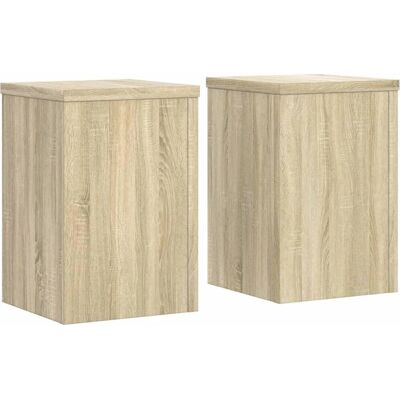 vidaXL Pflanzständer 2 Stück Sonoma Eiche 20x20x30 cm - Pflanzständer vidaXL Pflanzständer 2 Stück Sonoma Eiche 20x20x30 cm - Pflanzständer