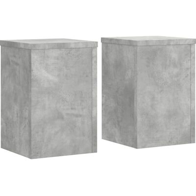 vidaXL Pflanzständer 2 Stück Beton Grau 20x20x30 cm - Pflanzenständer vidaXL Pflanzständer 2 Stück Beton Grau 20x20x30 cm - Pflanzenständer