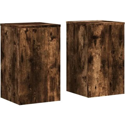 vidaXL Pflanzenständer Smoked Oak 30x30x50 cm 2 Stück - Pflanzentyp vidaXL Pflanzenständer Smoked Oak 30x30x50 cm 2 Stück - Pflanzentyp