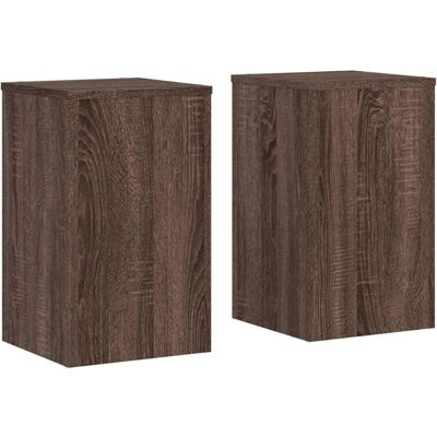 vidaXL Braune Eiche 30x30x50 cm 2 Stück Pflanzständer - Indoor Garten Deko vidaXL Braune Eiche 30x30x50 cm 2 Stück Pflanzständer - Indoor Garten Deko