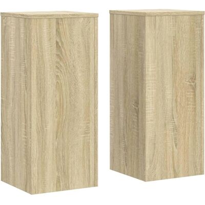vidaXL Sonoma Oak Plant Stand 2 pcs - 30x30x70 cm Garden Plant Holder vidaXL Sonoma Oak Plant Stand 2 pcs - 30x30x70 cm Garden Plant Holder