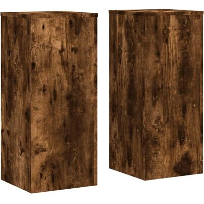 vidaXL Räuchereiche 30x30x70 cm Pflanzenständer Set - Indoor Gartendeko vidaXL Räuchereiche 30x30x70 cm Pflanzenständer Set - Indoor Gartendeko