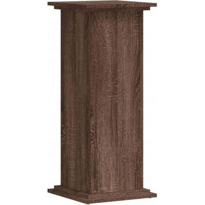 vidaXL Bruine Eiken 33x33x80 cm Plantenstandaard - Pot & Houder - Buiten - Engineeringhout vidaXL Bruine Eiken 33x33x80 cm Plantenstandaard - Pot & Houder - Buiten - Engineeringhout