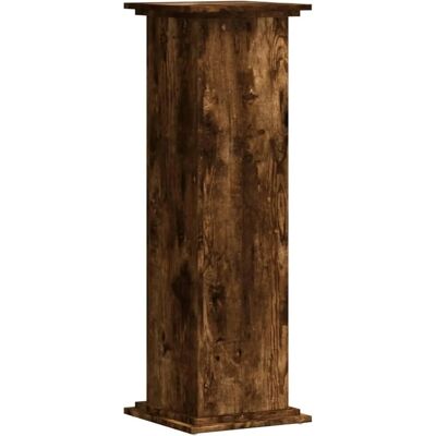 vidaXL Rookeikenkleurige Plantstandaard 33x33x100 cm - Potlood & Houder - Buiten vidaXL Rookeikenkleurige Plantstandaard 33x33x100 cm - Potlood & Houder - Buiten
