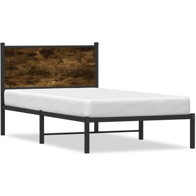 vidaXL metalen bedframe met hoofdbord - Bedframe vidaXL metalen bedframe met hoofdbord - Bedframe