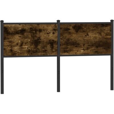 vidaXL Rauch Eichen Kopfteil - 150 cm Schlafzimmer Bett Kopfleiste Maschinenbau Holz und Stahl vidaXL Rauch Eichen Kopfteil - 150 cm Schlafzimmer Bett Kopfleiste Maschinenbau Holz und Stahl