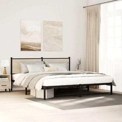 vidaXL Metallbett mit Kopfteil - Betttyp vidaXL Metallbett mit Kopfteil - Betttyp