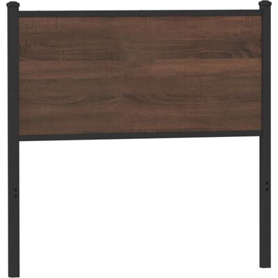 vidaXL hoofdbord Bruin eikenlook 120 cm Spaanplaat en staal - Hoofdbord vidaXL hoofdbord Bruin eikenlook 120 cm Spaanplaat en staal - Hoofdbord