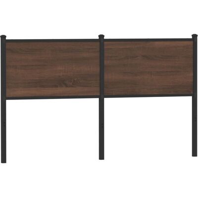 vidaXL Brauner Eichenkopfteil für 140 cm Bett - Kopfteil, Stahl & Holz vidaXL Brauner Eichenkopfteil für 140 cm Bett - Kopfteil, Stahl & Holz