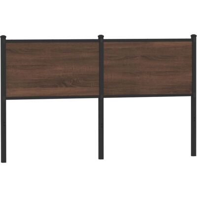 vidaXL Kopfteil Braun Eichenoptik 150cm Holz und Stahl - Kopfteil vidaXL Kopfteil Braun Eichenoptik 150cm Holz und Stahl - Kopfteil