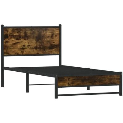 vidaXL Metallbett mit Kopfteil - 80x200 cm - Bettgestell vidaXL Metallbett mit Kopfteil - 80x200 cm - Bettgestell