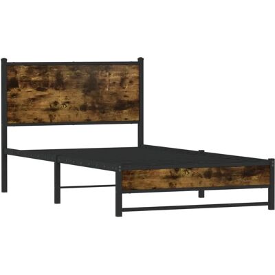 vidaXL Metallbett mit Kopfteil - 100x200 cm - Bettgestell vidaXL Metallbett mit Kopfteil - 100x200 cm - Bettgestell