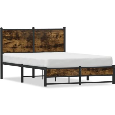 vidaXL Metallbett mit Kopfteil - 120x200 cm - Bettgestell vidaXL Metallbett mit Kopfteil - 120x200 cm - Bettgestell