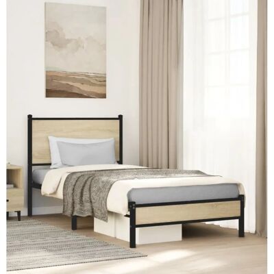 vidaXL Metallbett mit Kopfteil - Schlafzimmermöbel vidaXL Metallbett mit Kopfteil - Schlafzimmermöbel
