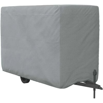 Housse pour Remorque de Chevaux VIDAXL 376x168x240 cm Gris - Couverture de Remorque Housse pour Remorque de Chevaux VIDAXL 376x168x240 cm Gris - Couverture de Remorque