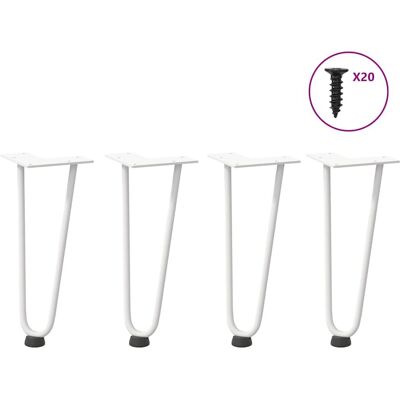 vidaXL 4012417 Pieds de table pince blanche 30cm - Pied de table - Publicité vidaXL 4012417 Pieds de table pince blanche 30cm - Pied de table - Publicité