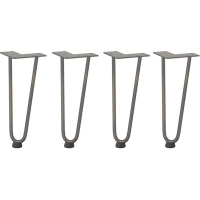 vidaXL Steel Hairpin Legs 4 pcs - Table Legs vidaXL Steel Hairpin Legs 4 pcs - Table Legs