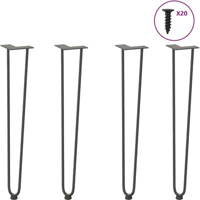 vidaXL Haarspilpoten - Poot voor tafel vidaXL Haarspilpoten - Poot voor tafel