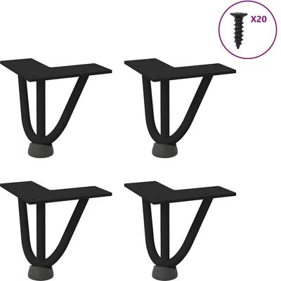 vidaXL 4012428 Stahl Haarnadel Tischbeine - Tisch vidaXL 4012428 Stahl Haarnadel Tischbeine - Tisch