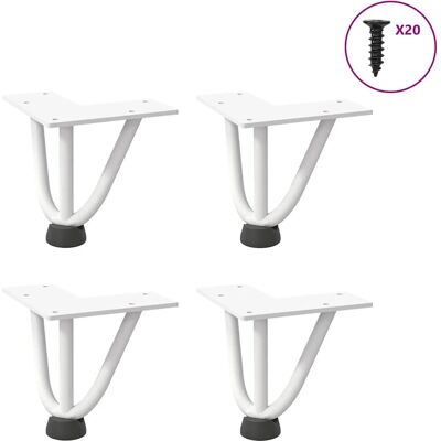 vidaXL White Hairpin Table Legs 30 cm - Table Legs vidaXL White Hairpin Table Legs 30 cm - Table Legs