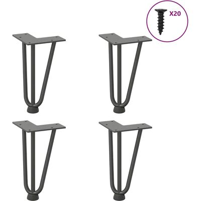 vidaXL 4012438 Stahl Haarnadel Tischbeine - Tischbeine vidaXL 4012438 Stahl Haarnadel Tischbeine - Tischbeine