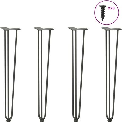 vidaXL 4012446 Tischbeine - Moderner Stahlstil vidaXL 4012446 Tischbeine - Moderner Stahlstil