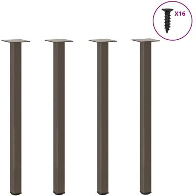 vidaXL 4012459 Tischbeine - Stahl, Braun - Tischbeine vidaXL 4012459 Tischbeine - Stahl, Braun - Tischbeine