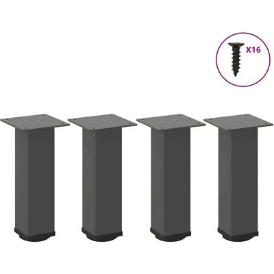 vidaXL Couchtischbeine Stahl 30-32 cm Anthrazit - Möbelfüße vidaXL Couchtischbeine Stahl 30-32 cm Anthrazit - Möbelfüße