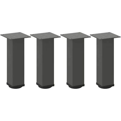 vidaXL Kaffebordben Stål 30-32 cm Antracit - Møbelben vidaXL Kaffebordben Stål 30-32 cm Antracit - Møbelben