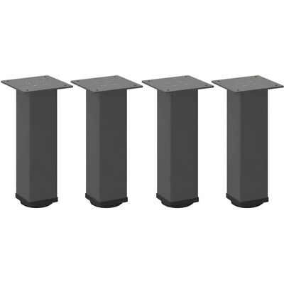 vidaXL Kaffebordben i Stål - 42-44 cm, Antracit - 4 stk vidaXL Kaffebordben i Stål - 42-44 cm, Antracit - 4 stk