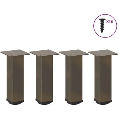 vidaXL Couchtischbeine Natürlicher Stahl 42-44 cm - Kaffeetisch vidaXL Couchtischbeine Natürlicher Stahl 42-44 cm - Kaffeetisch