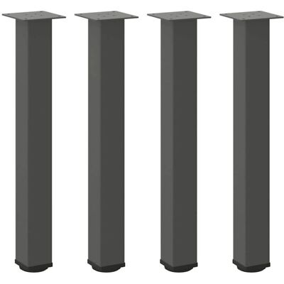 vidaXL Stalen salontafelpoten - 72-74cm, Antraciet - Meubelpoten vidaXL Stalen salontafelpoten - 72-74cm, Antraciet - Meubelpoten