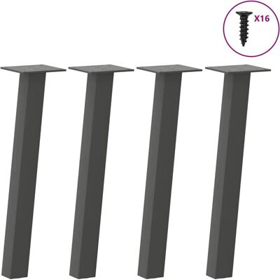 vidaXL 4012486 Anthrazit Stahl Couchtischbeine - Tischbeine vidaXL 4012486 Anthrazit Stahl Couchtischbeine - Tischbeine