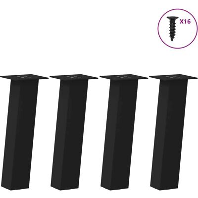 vidaXL Schwarze Stahl-Couchtischbeine - Tischbeine vidaXL Schwarze Stahl-Couchtischbeine - Tischbeine