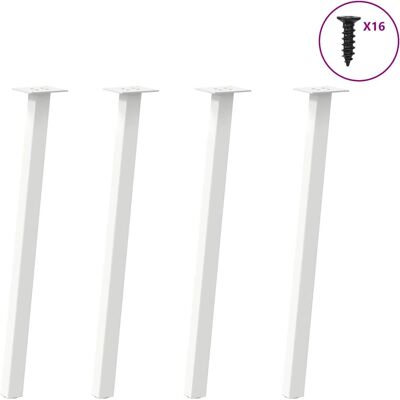 vidaXL Weiße Couchtischbeine 72cm Stahl - Couchtischbeine vidaXL Weiße Couchtischbeine 72cm Stahl - Couchtischbeine