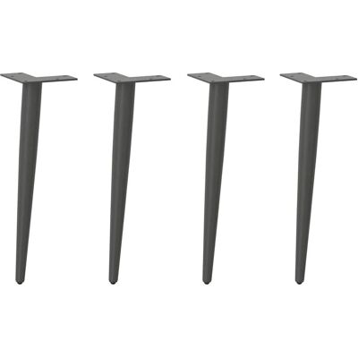 vidaXL Conische salontafelpoten - Staal, 30-31 cm vidaXL Conische salontafelpoten - Staal, 30-31 cm
