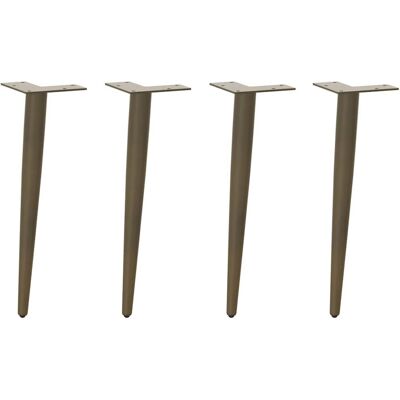vidaXL Salontafelpoten Kegelvormig Staal 4 stuks - Poten voor salontafel vidaXL Salontafelpoten Kegelvormig Staal 4 stuks - Poten voor salontafel