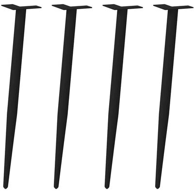 vidaXL Kegelvormige Salontafelpoten - 4 st, Zwart, 72-73cm vidaXL Kegelvormige Salontafelpoten - 4 st, Zwart, 72-73cm