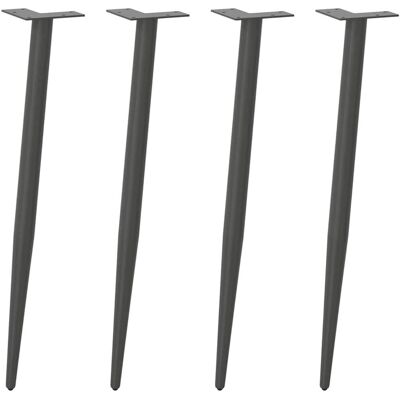 vidaXL Kegelvormige salontafelpoten - 72-73cm Staal vidaXL Kegelvormige salontafelpoten - 72-73cm Staal
