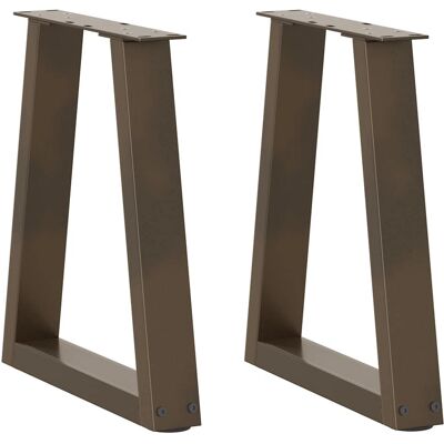 vidaXL V-Form Tischbeine 2 Stück Naturstahl 40x(30-31,3) cm - Tischbeine vidaXL V-Form Tischbeine 2 Stück Naturstahl 40x(30-31,3) cm - Tischbeine